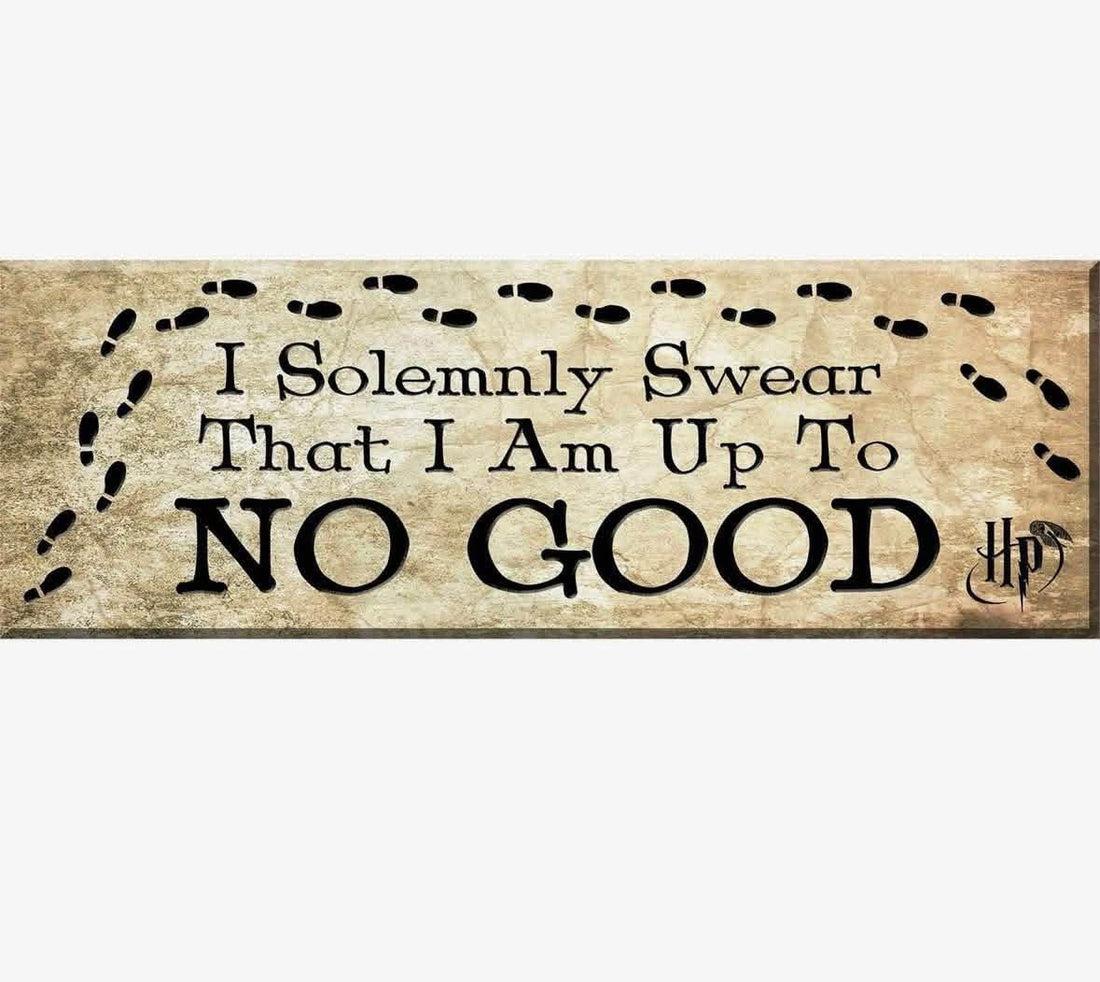 Solmenly swear desk sign