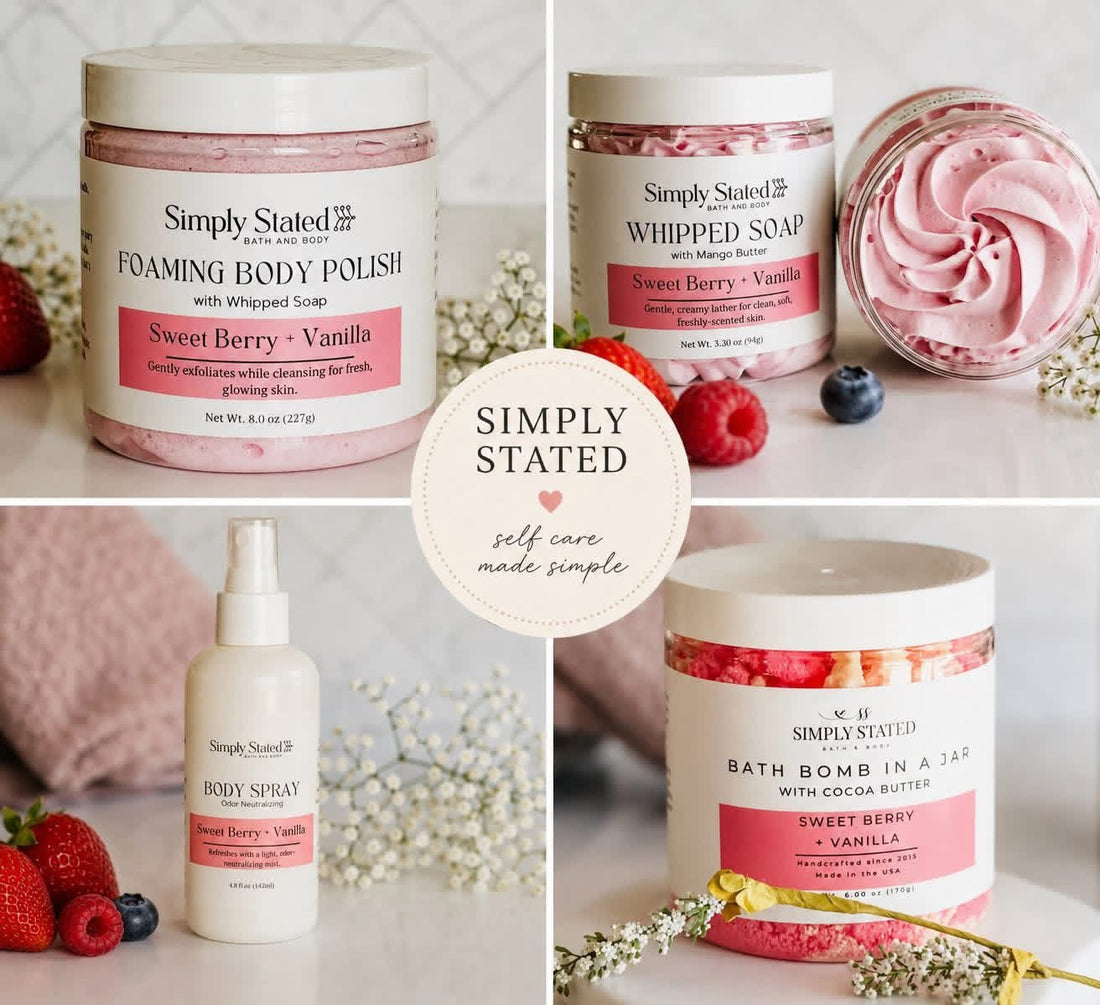 Sweet vanilla body products