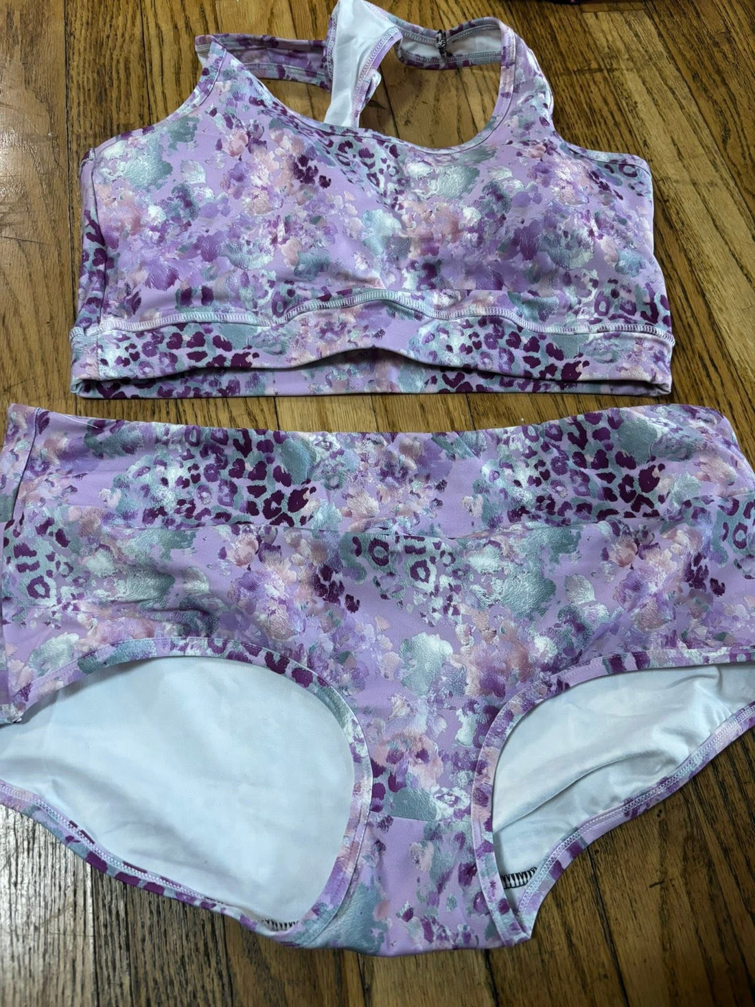 Purple leopard underwear