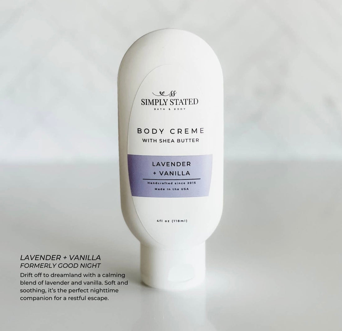 Vanilla lavender body cream