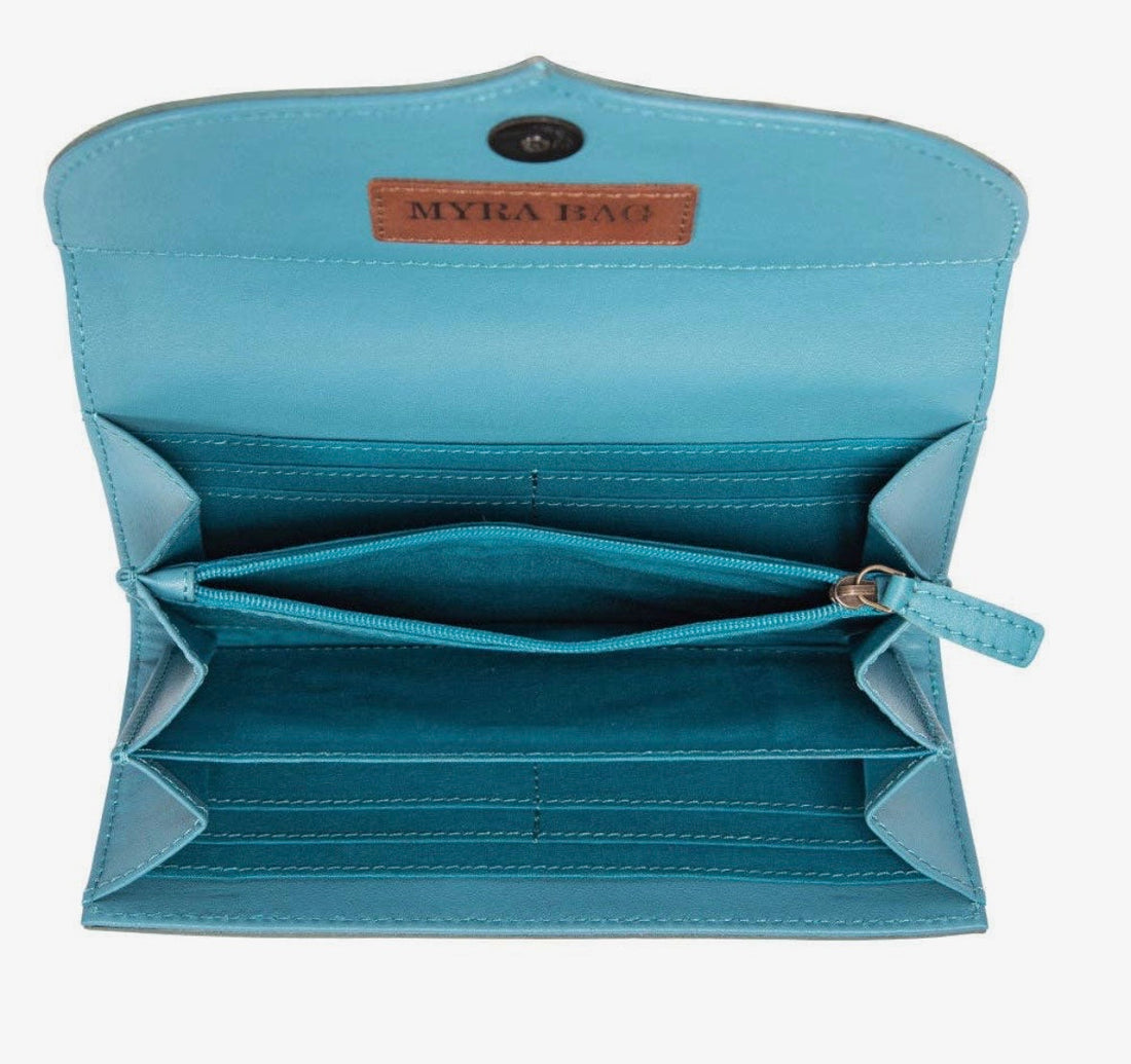 Myra flower crest ridge wallet