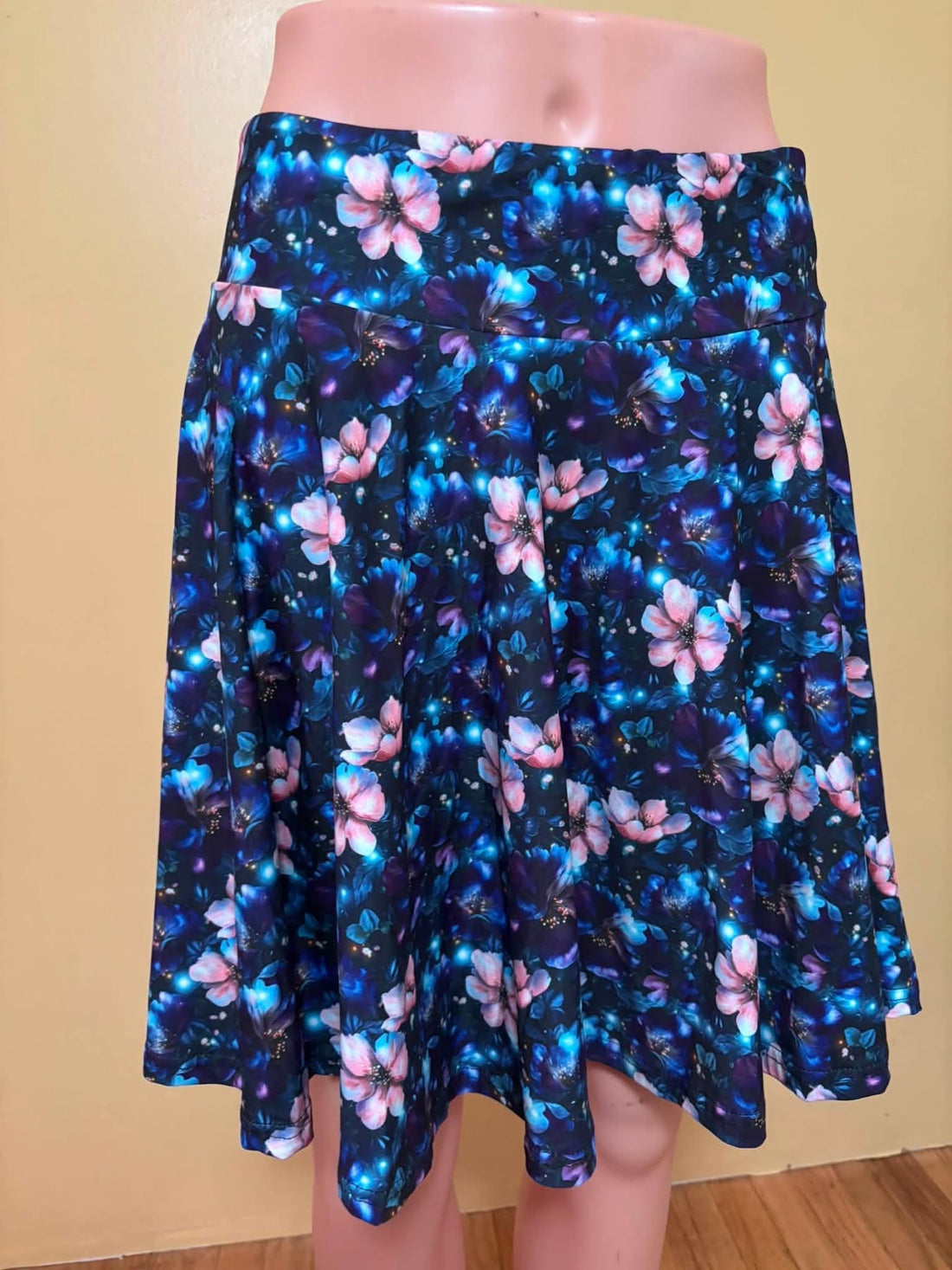 Floral galaxy skort w/ pockets
