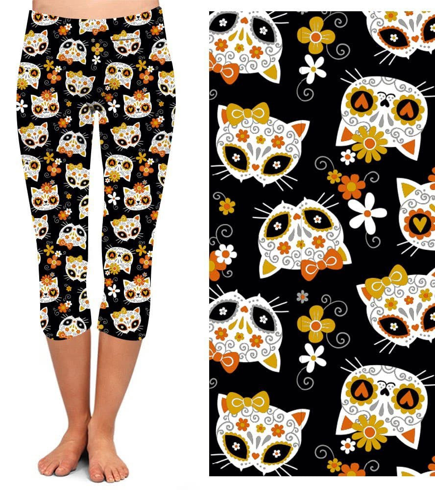 Cat skull capri