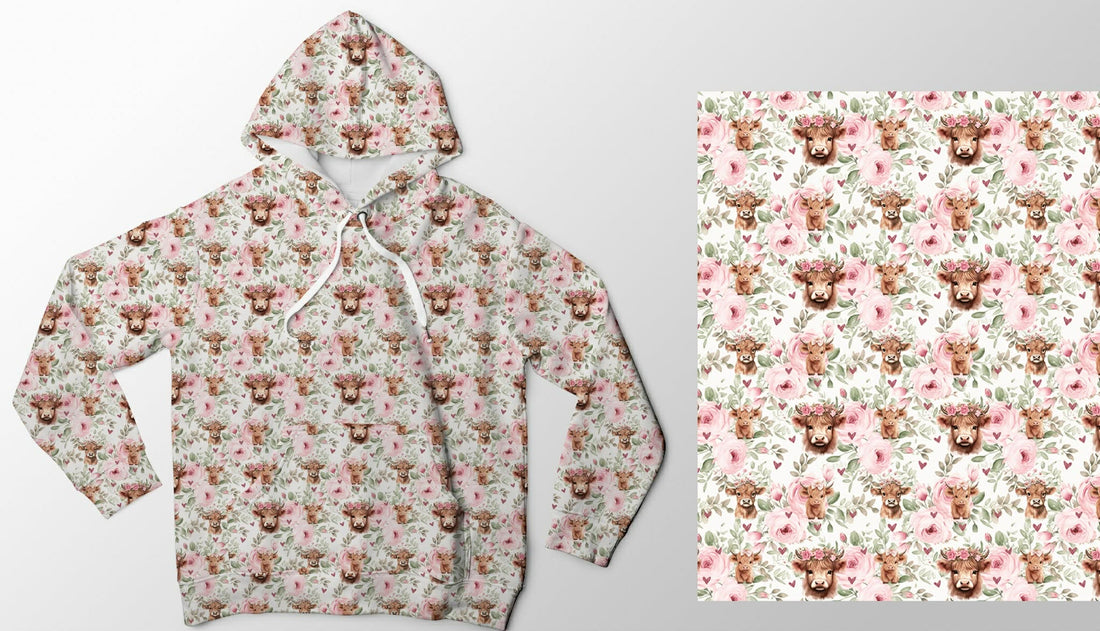 Highland cow hoodie