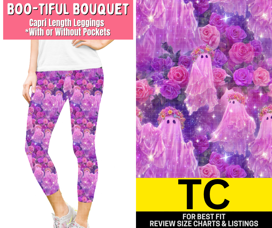Boo-Tiful Capri Length Leggings w/ Pockets