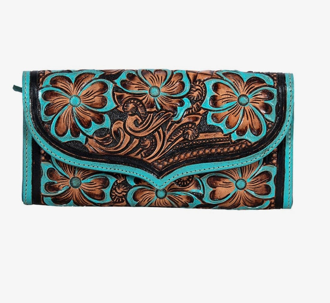 Myra flower crest ridge wallet
