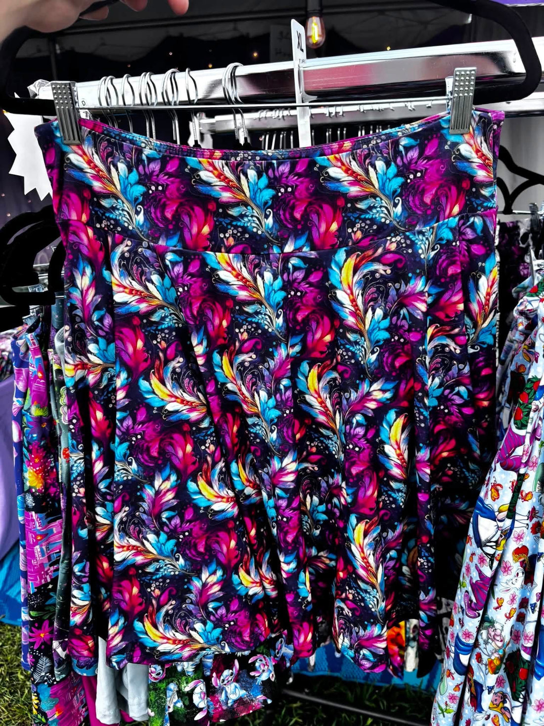 Feather skort