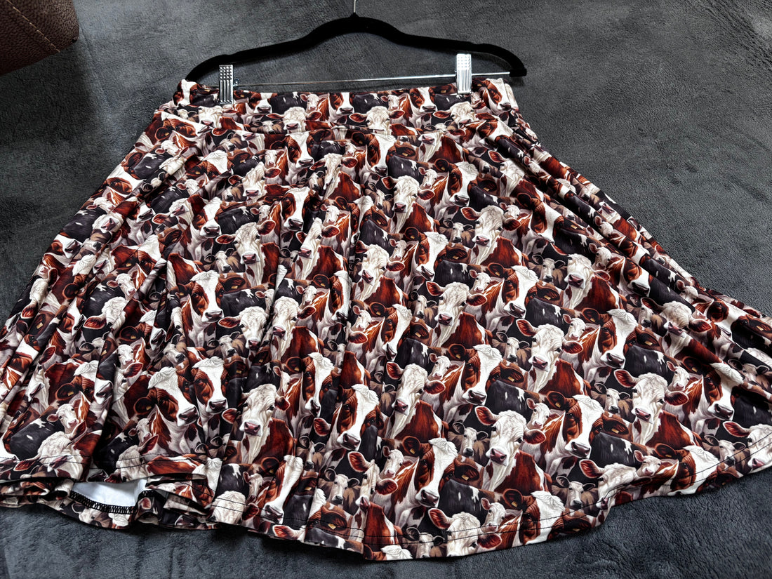 Cow skort