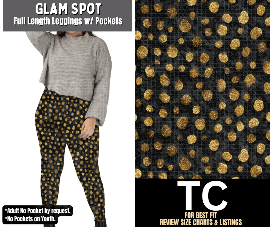 Glam Spot Full Length Leggings w/ Pockets