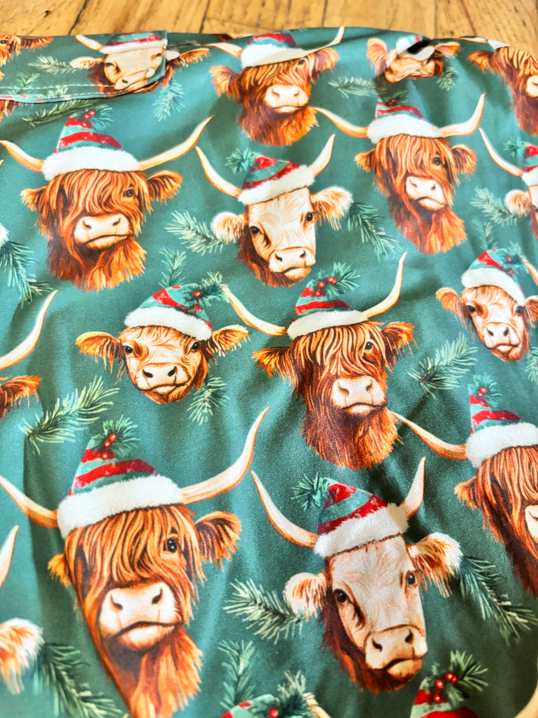 Highland cow leggings with pockets